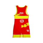 PERU NATIONAL TEAM WRESTLING RED SINGLET