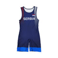 SERBIA NATIONAL TEAM WRESTLING BLUE SINGLET