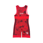 Sweden NATIONAL TEAM WRESTLING RED SINGLET