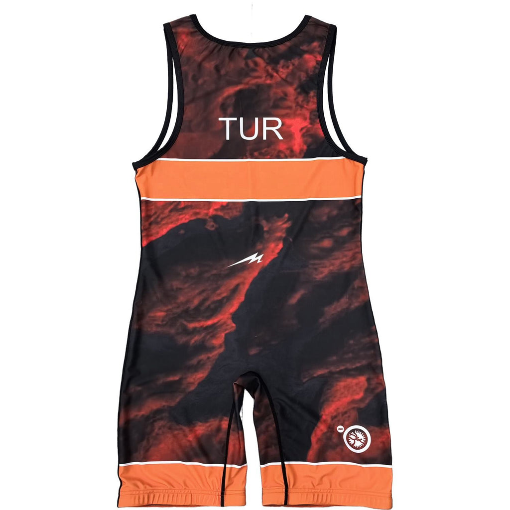TURKEY NATIONAL TEAM WRESTLING RED MEROOJ SINGLET