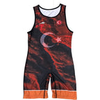 TURKEY NATIONAL TEAM WRESTLING RED MEROOJ SINGLET