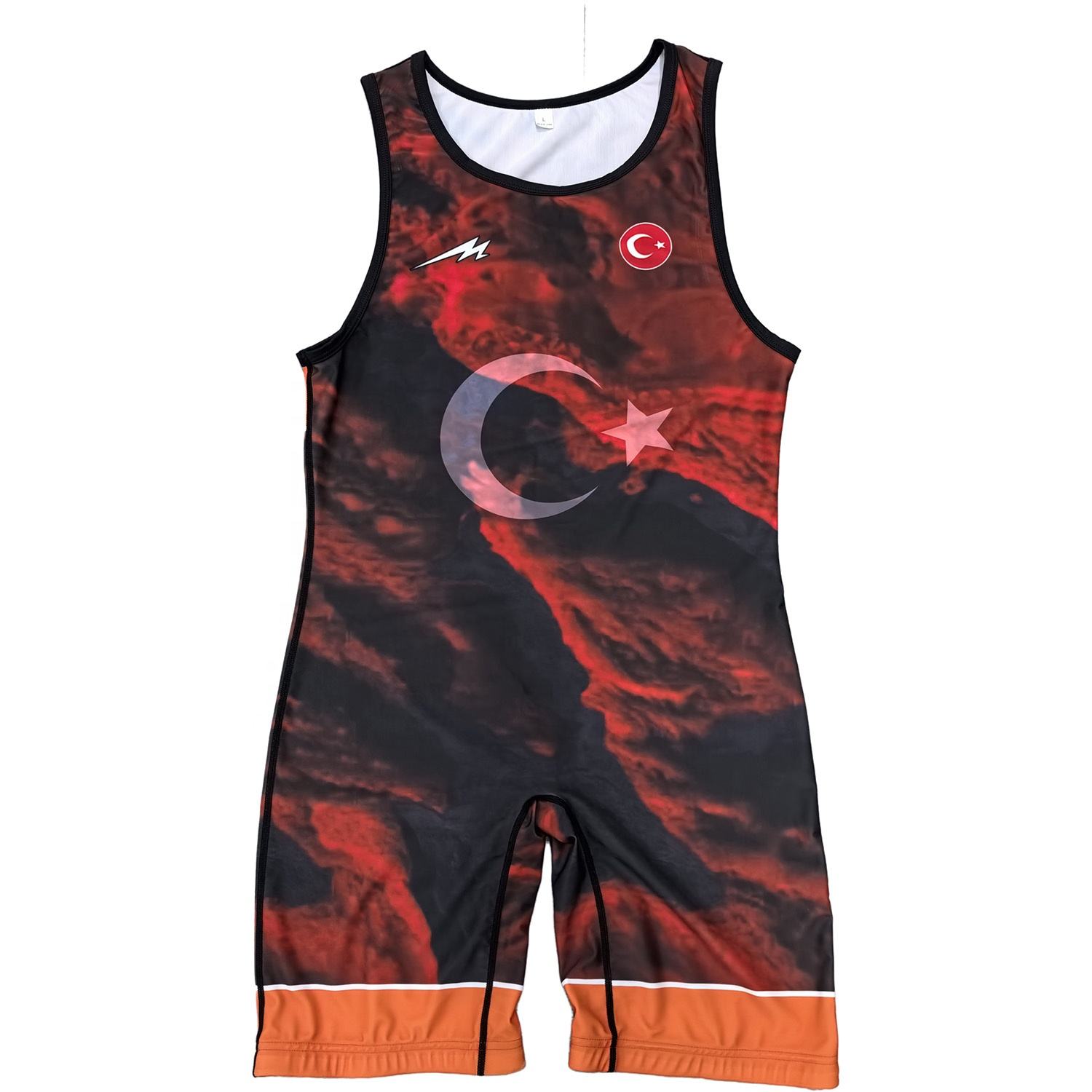 TURKEY NATIONAL TEAM WRESTLING RED MEROOJ SINGLET